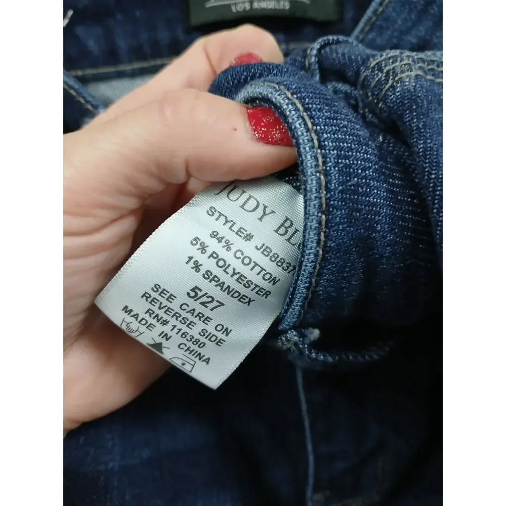 Judy Blue High-Rise Cropped Straight Leg Jeans size 5/27 - Picture 10 of 10